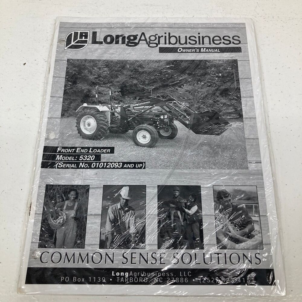 LongAgribusiness Front End Loader 5320 Owner's Manual